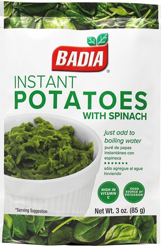 Badia Instant Potatoes with Spinach 3 oz